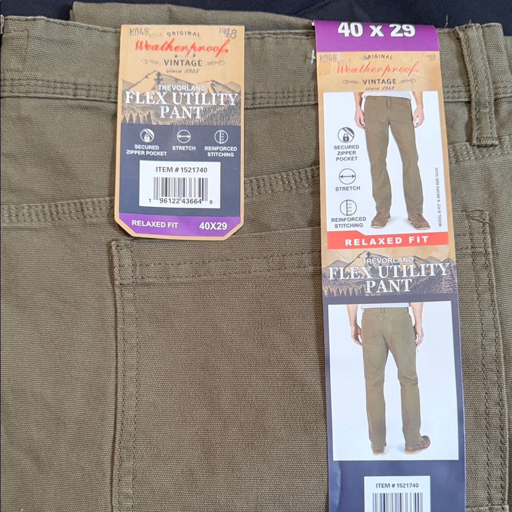 Weatherproof Men's Cargo Pants - Khaki